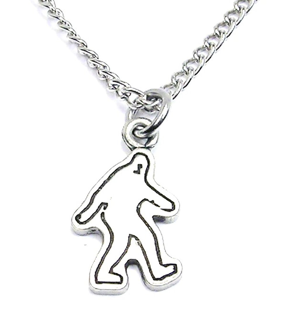 Bigfoot Silhouette Necklace