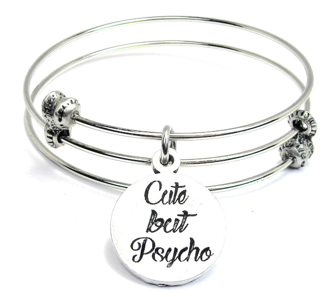 Cute But Psycho Triple Style Bangle