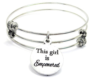 This Girl Is Empowered Triple Style Bangle