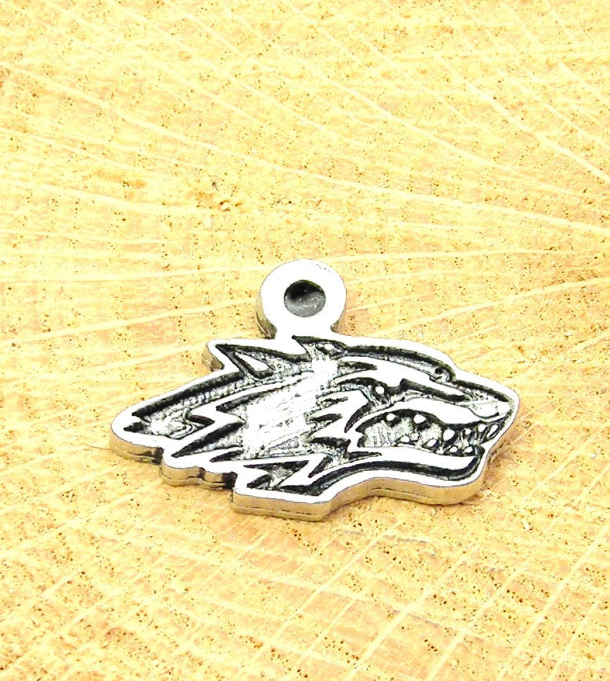 Wolf growling wolves Charm