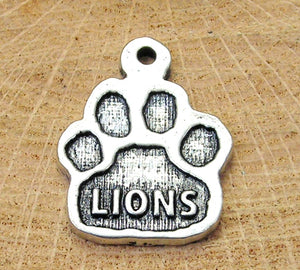 Lions paw print Charm