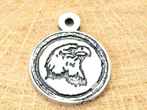 American Eagle circle Charm