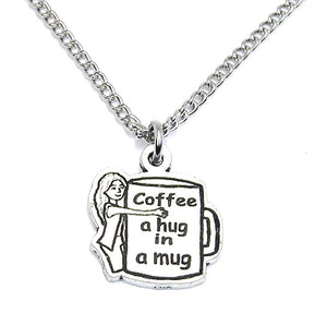 Coffee A Hug In A Mug Necklace