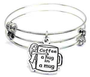 Coffee A Hug In A Mug Triple Style Bangle