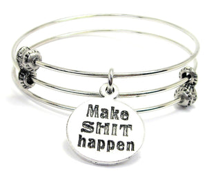 Make Sht Happen Triple Style Bangle