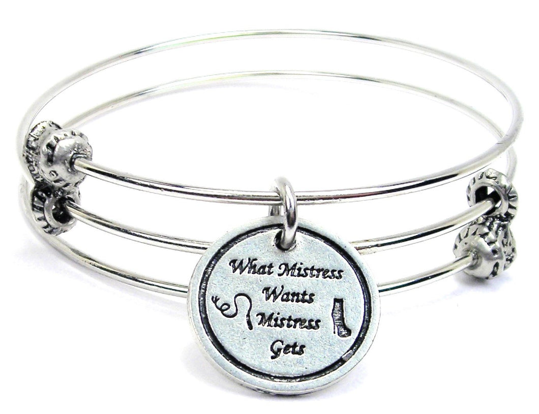 What Mistress Wants Mistress Gets Triple Style Bangle