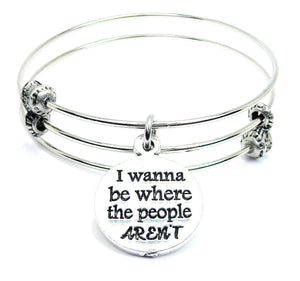 I Wanna Be Where The People AREN'T Triple Style Bangle