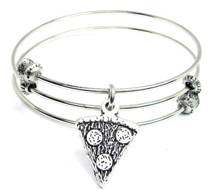 Pepperoni Pizza Slice Triple Style Bangle