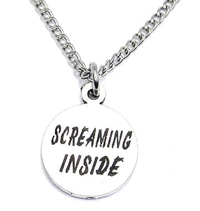 Screaming Inside Necklace