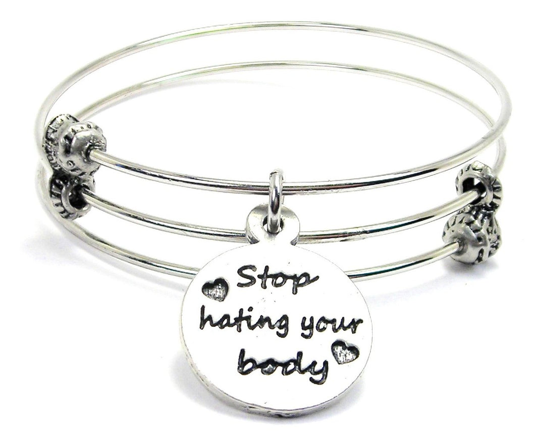 Stop Hating Your Body Triple Style Bangle