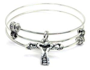 Female Reproductive System Triple Style Bangle